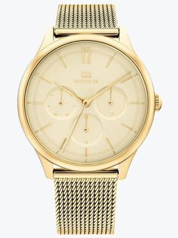 Tommy Hilfiger - Gold Strap Round Dial Watch for Women ( NETH1782458W ) ( M )