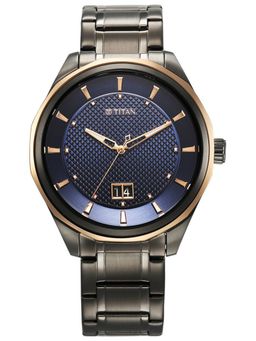 Titan - Grey Strap Round Dial For Men ( NT1829KM05 ) ( M )