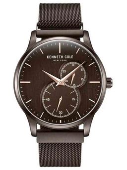 Kenneth Cole - Brown Strap Round Dial Watch for Men ( NTKCWGK2125204MN ) ( M )
