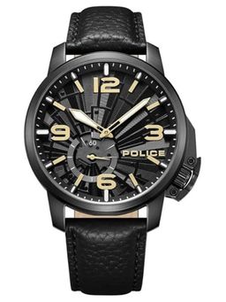 Police - Black Strap Round Dial Watch for Men ( NTPLPEWGA0039501 ) ( M )