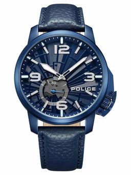 Police - Blue Strap Round Dial Watch for Men ( NTPLPEWGA0039502 ) ( M )