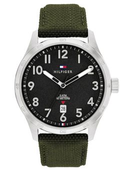 Tommy Hilfiger - Green Strap Round Dial Watch for Men ( NTTH1710593 ) ( M )