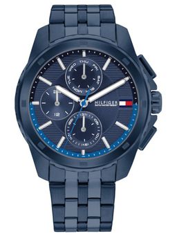 Tommy Hilfiger - Blue Strap Round Dial Watch for Men ( NTTH1710622 ) ( M )