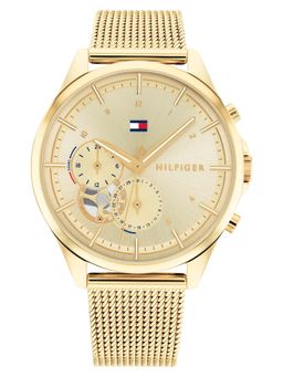 Tommy Hilfiger - Gold Strap Round Dial Watch for Women ( NTTH1782417W ) ( M )