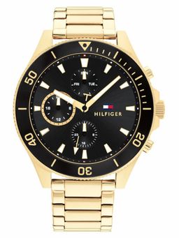 Tommy Hilfiger - Gold Strap Round Dial Watch for Men ( NTTH1791919W ) ( M )