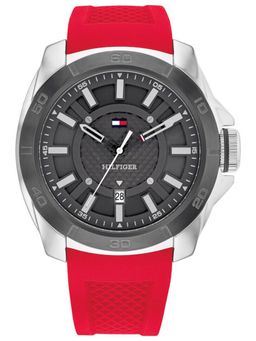 Tommy Hilfiger - Red Strap Round Dial Watch for Men ( NTTH1792135 ) ( M )