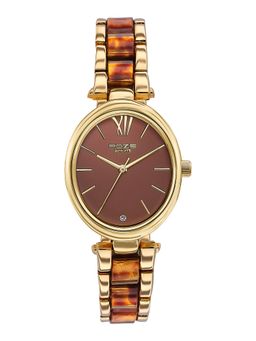 Sonata - Brown Strap Round Dial Watch for Women ( SP80095YM01 ) ( M )