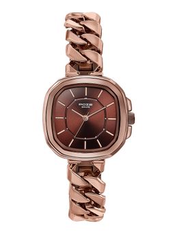Sonata - Brown Strap Rectangular Dial Watch for Women ( SP80096KM01W ) ( M )