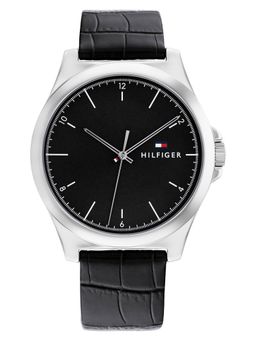 Tommy Hilfiger - Black Strap Round Dial Watch for Men ( TH1710550W ) ( M )
