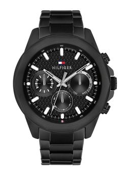 Tommy Hilfiger - Black Strap Round Dial Watch for Men ( TH1710653 ) ( M )
