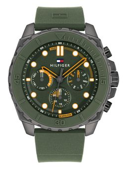 Tommy Hilfiger - Green Strap Round Dial Watch for Men ( TH1710688 ) ( M )