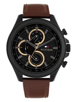 Tommy Hilfiger - Brown Strap Round Dial Watch for Men ( TH1792164 ) ( M )