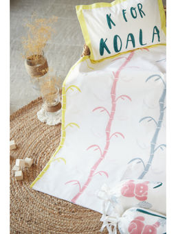 Masaya - Koala Yellow Pure Cotton Cot/Crib Sheet (Pack of 1) for 0-2 Years