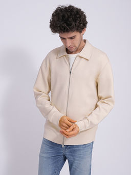 Selected - Beige Full Zip Jacket