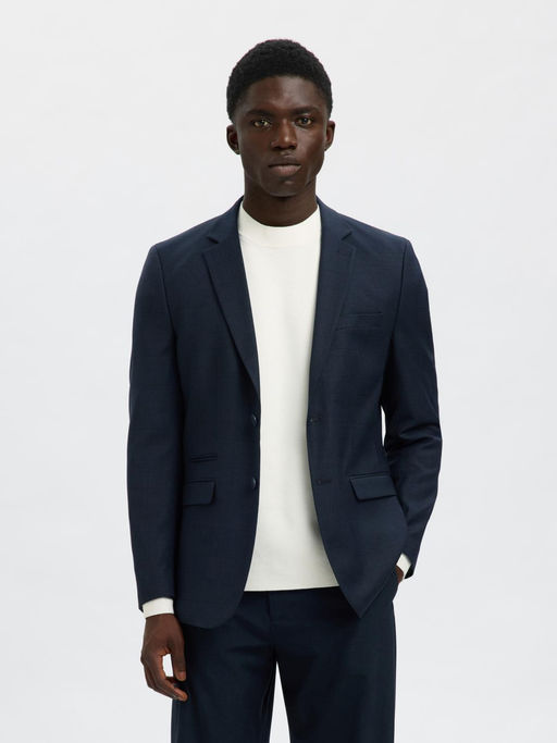 Selected Checks Formal Suit-Set Blazer