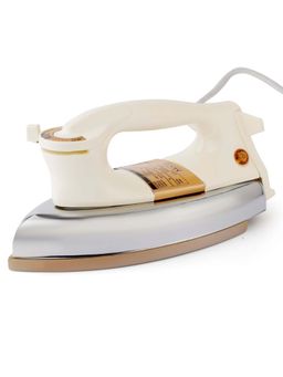 McCoy - Neptune Heavy Weight Dry Iron, 1000 Watts, Non-Stick Soleplate, White
