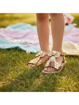 BOYZ N GALZ - Rose Gold Pu Casual Sandals