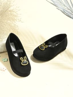 Stefens - Black Synthetic Casual Ballerinas