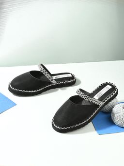 Stefens - Black Synthetic Casual Mules