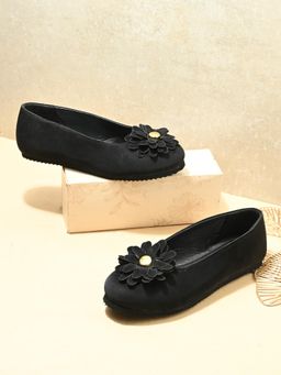 Stefens - Black Synthetic Casual Ballerinas