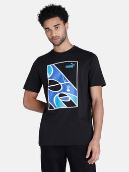 Puma - Graphics Court Mens Black T-shirt