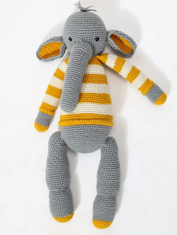 FURR BALLS - Ellie the Elephant Soft Toys- Grey