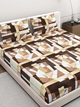 Dreamscape - 100% Microfiber Double Bedsheet with 2 Pillow Covers