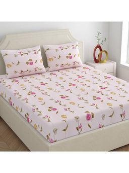 Dreamscape - 100% Microfiber Double Bedsheet with 2 Pillow Covers