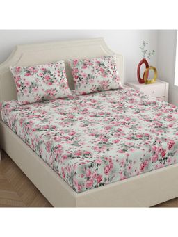Dreamscape - 100% Microfiber Double Bedsheet with 2 Pillow Covers