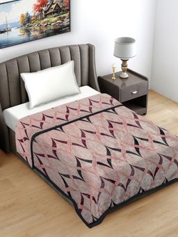 FABINALIV - Multicolor Geometric 290 Gsm Ultra Soft Single Bed Ac Blanket