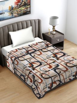 FABINALIV - Multicolor Abstract 230 Gsm Ultra Soft Single Bed Ac Blanket