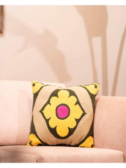 Revive Home - Global Heirloom Suzaani Multi-Color Cushion Cover (18X18 Inches)