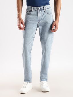 Calvin Klein - Jeans Men Slim Fit Mid-Rise Light Fade Blue Jeans