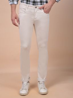 CRIMSOUNE CLUB - Men's Beige Jeans