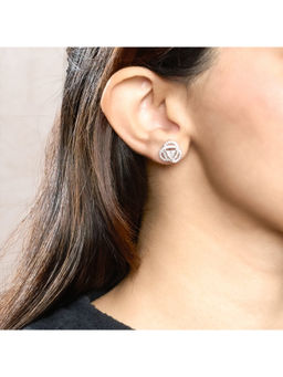 Anoree - Trinity Glow Crystal Stud Earrings