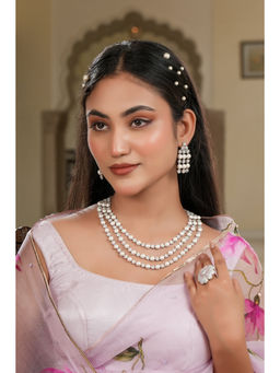 Anoree - Maharani Gayatri Devi Pearl Necklace and Earring Set