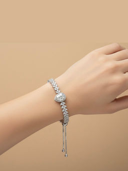Anoree - Leo Tennis White Bracelet