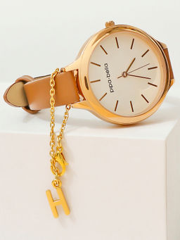 Pipa Bella by Nykaa Fashion - Gold-Plated H Initial Watch Charm