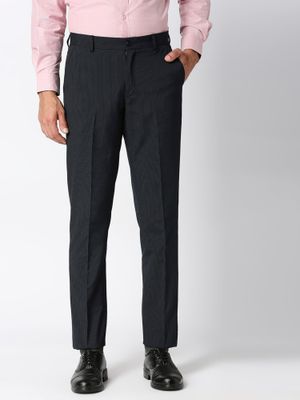 Solemio Formal Trousers : Buy Solemio Poly Viscose Lycra Regular Fit ...