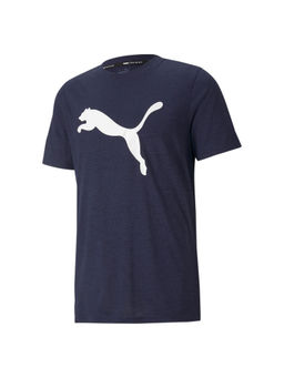 Puma - TRAIN FAV HEATHER CAT Navy Blue Mens Sports T-shirt