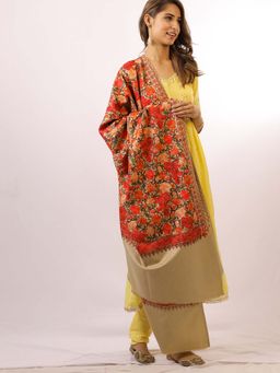 SWI STYLISH - Kashmiri Aari Womens Shawl