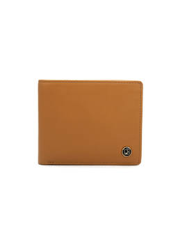 Da Milano - Men Leather Solid Tan Wallet