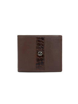 Da Milano - Men Leather Textured Brown Wallet