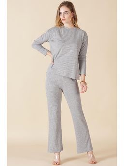 Gipsy - Grey Stylish and Cozy Winter Co-Ord (Set of 2)