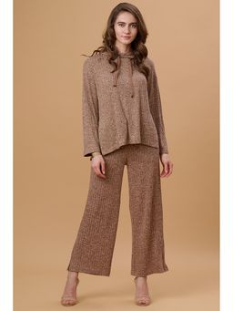Gipsy - Brown Stylish and Cozy Winter Co-Ord (Set of 2)