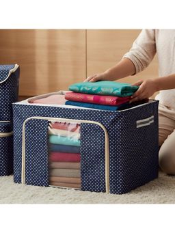 Epicasa - Navy Blue Foldable Storage Box for Clothes