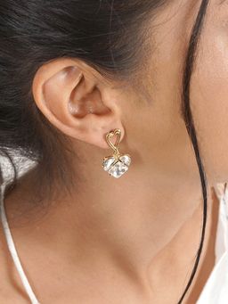 Joker and Witch - Joker & Witch Double Trouble Gold Heart Earrings