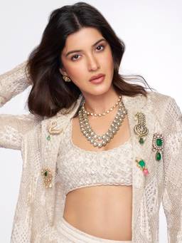 Indinoor - Kundan Polki Two-Head Ring