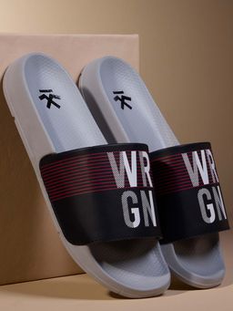 WROGN - Mens Stone Grey Sliders