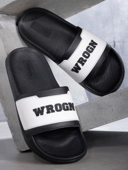 WROGN - Mens Black Midnight Mono Sliders